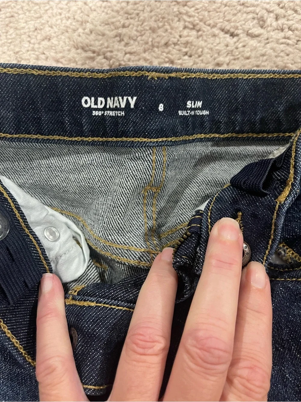 Boy’s Dark Blue Slim Fit Jeans
